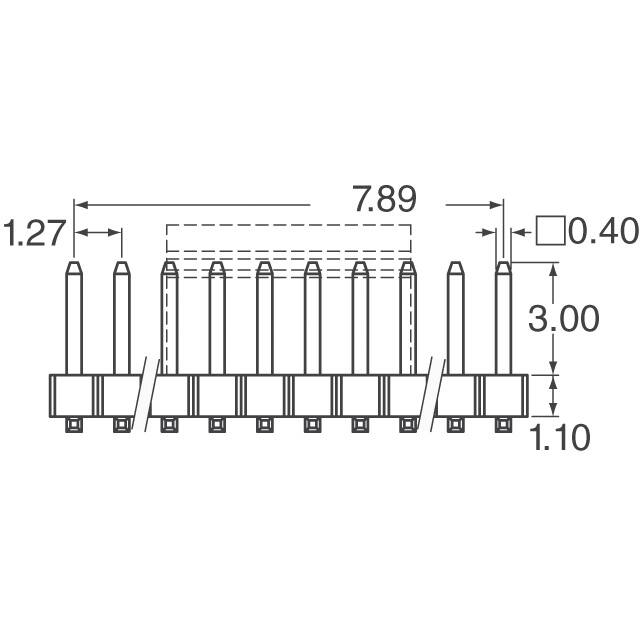 20021121-00014T4LF Amphenol ICC (FCI)  Headers Male Pins